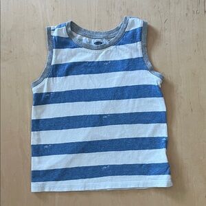 Old Navy Blue and White Kids Tank Top
